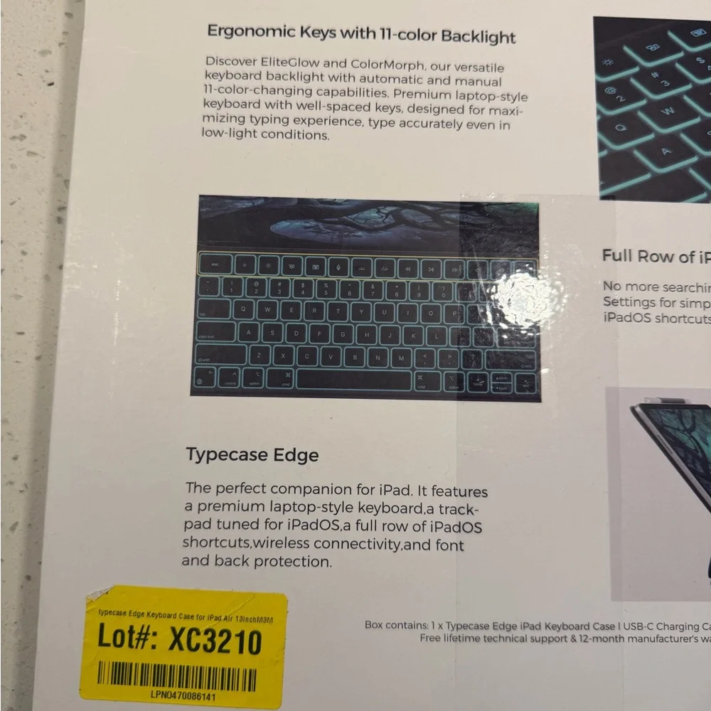 typecase EDGE iPad keyboard case w/ Trackpad - BRAND NEW
